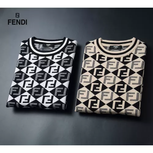 Replica Fendi Sweaters Long Sleeved For Men #1364293 $52.00 USD for Wholesale