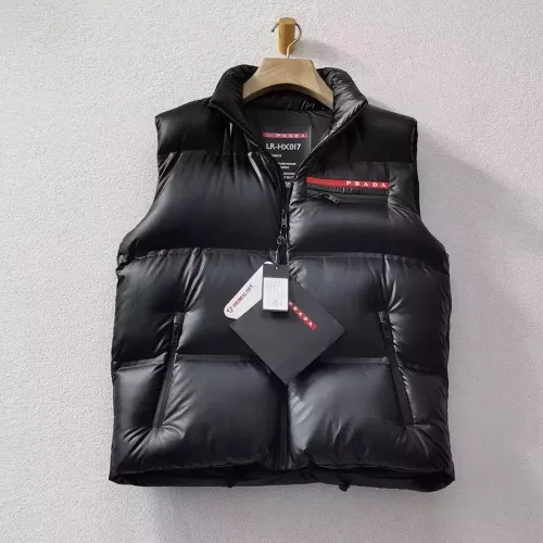 Prada Down Feather Coat Sleeveless For Men #1364337 $125.00 USD, Wholesale Replica Prada Down Feather Coat