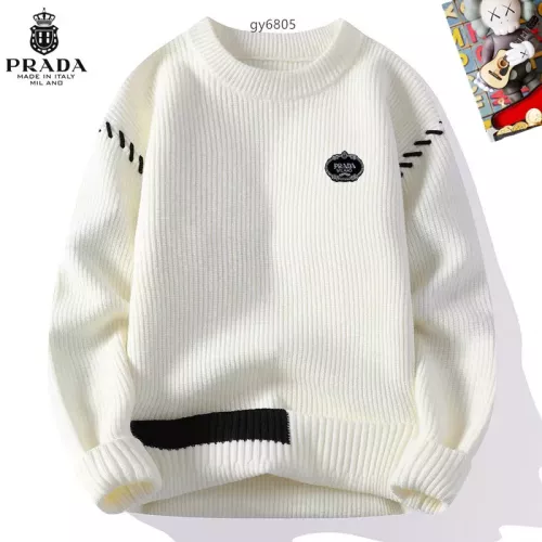 Prada Sweaters Long Sleeved For Men #1364552 $48.00 USD, Wholesale Replica Prada Sweaters