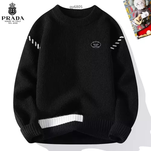Prada Sweaters Long Sleeved For Men #1364556 $48.00 USD, Wholesale Replica Prada Sweaters