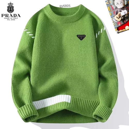 Prada Sweaters Long Sleeved For Men #1364559 $48.00 USD, Wholesale Replica Prada Sweaters