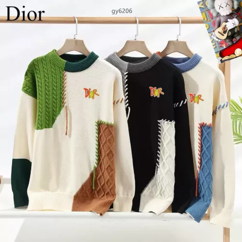Replica Christian Dior Sweaters Long Sleeved For Men #1364617 $48.00 USD for Wholesale
