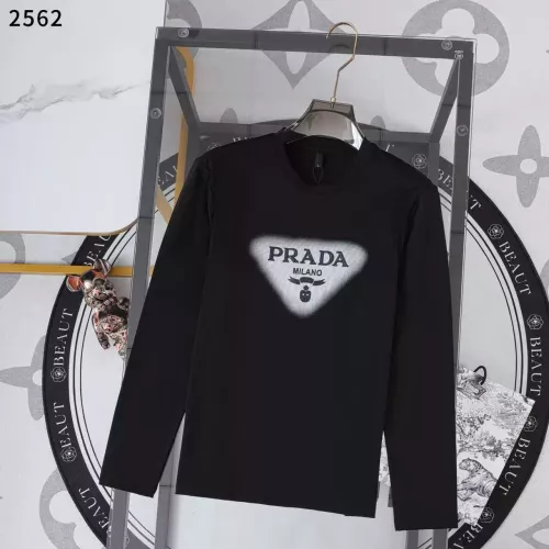 Prada T-Shirts Long Sleeved For Men #1364820 $38.00 USD, Wholesale Replica Prada T-Shirts