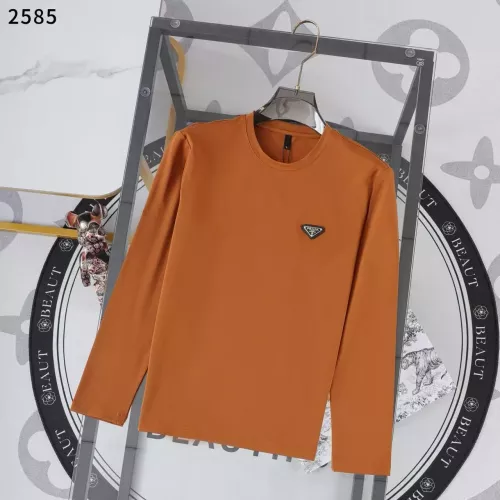 Prada T-Shirts Long Sleeved For Men #1364865 $38.00 USD, Wholesale Replica Prada T-Shirts