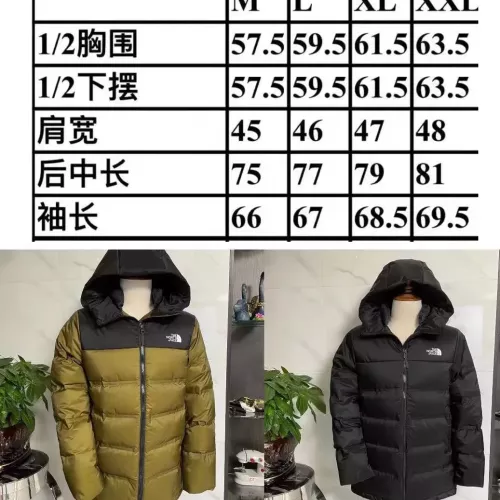 Replica The North Face Down Feather Coat Long Sleeved For Men #1364995 $118.00 USD for Wholesale