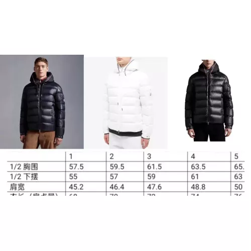 Replica Moncler Down Feather Coat Long Sleeved For Men #1365003 $130.00 USD for Wholesale