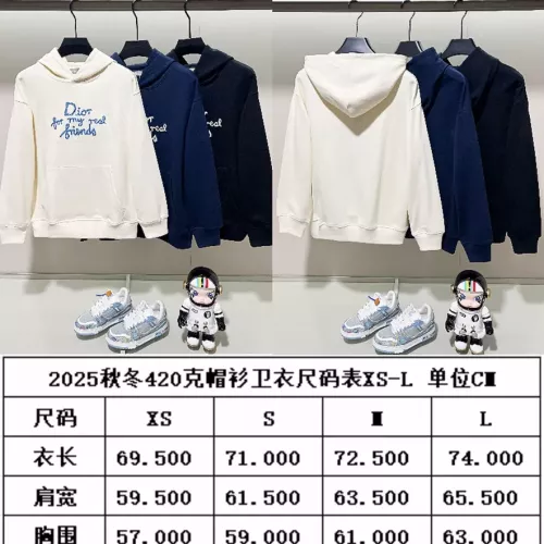 Replica Christian Dior Hoodies Long Sleeved For Unisex #1365061 $64.00 USD for Wholesale