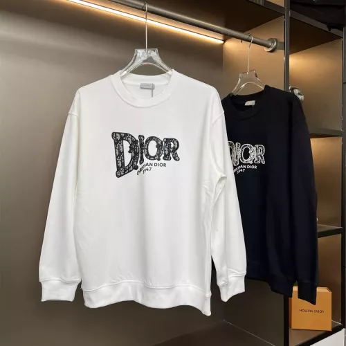 Replica Christian Dior Hoodies Long Sleeved For Unisex #1365064 $45.00 USD for Wholesale