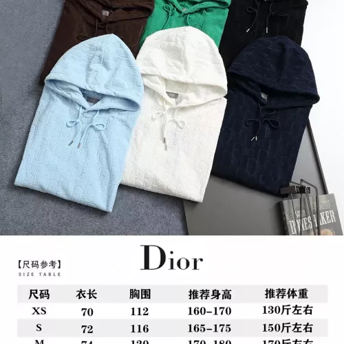 Replica Christian Dior Hoodies Long Sleeved For Unisex #1365072 $64.00 USD for Wholesale