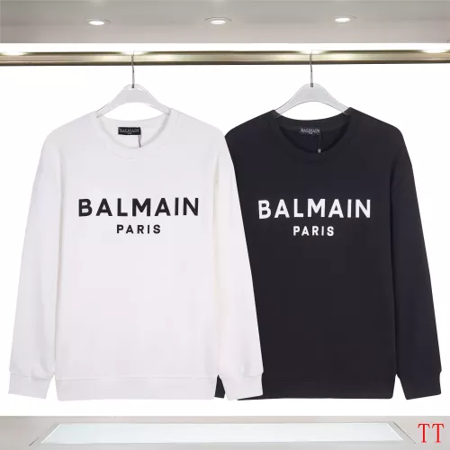 Replica Balmain Hoodies Long Sleeved For Men #1365081 $39.00 USD for Wholesale