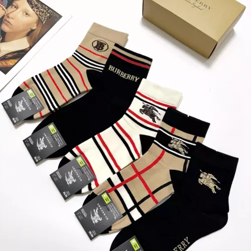 Replica Burberry Socks #1365553 $27.00 USD for Wholesale