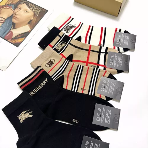 Replica Burberry Socks #1365553 $27.00 USD for Wholesale
