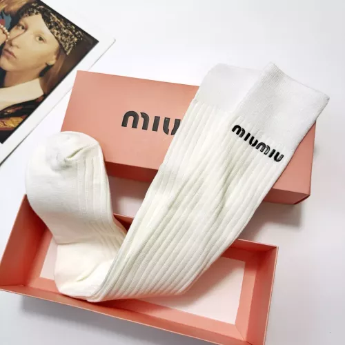 Replica MIU MIU Socks #1365566 $29.00 USD for Wholesale