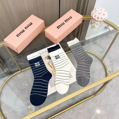 Replica MIU MIU Socks #1365594 $32.00 USD for Wholesale