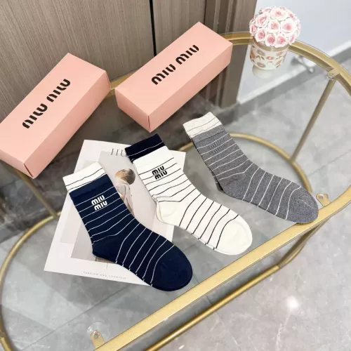 Replica MIU MIU Socks #1365594 $32.00 USD for Wholesale