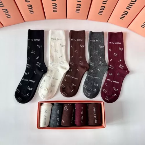 MIU MIU Socks #1365649 $36.00 USD, Wholesale Replica MIU MIU Socks