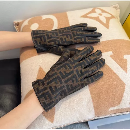 Replica Fendi Gloves For Women #1365832 $42.00 USD for Wholesale