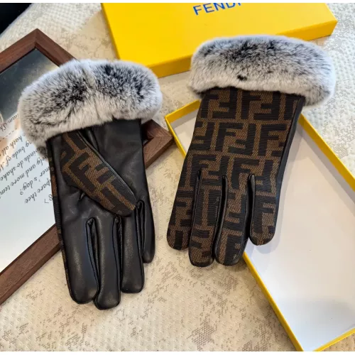 Replica Fendi Gloves For Women #1365835 $42.00 USD for Wholesale