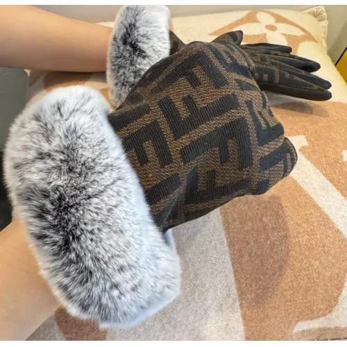 Replica Fendi Gloves For Women #1365835 $42.00 USD for Wholesale