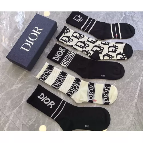Replica Christian Dior Socks For Women #1366083 $29.00 USD for Wholesale