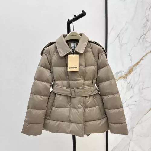 Burberry Down Feather Coat Long Sleeved For Women #1366313 $235.00 USD, Wholesale Replica Burberry Down Feather Coat