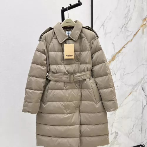 Burberry Down Feather Coat Long Sleeved For Women #1366316 $245.00 USD, Wholesale Replica Burberry Down Feather Coat