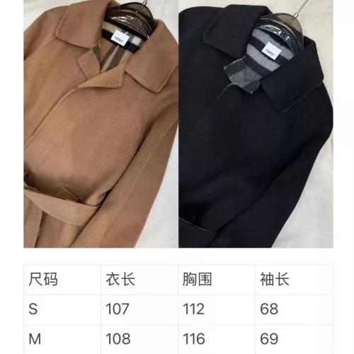 Replica Burberry Coats Long Sleeved For Women #1366334 $297.52 USD for Wholesale
