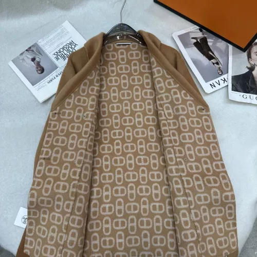 Replica Hermes Coat Long Sleeved For Women #1366337 $297.52 USD for Wholesale