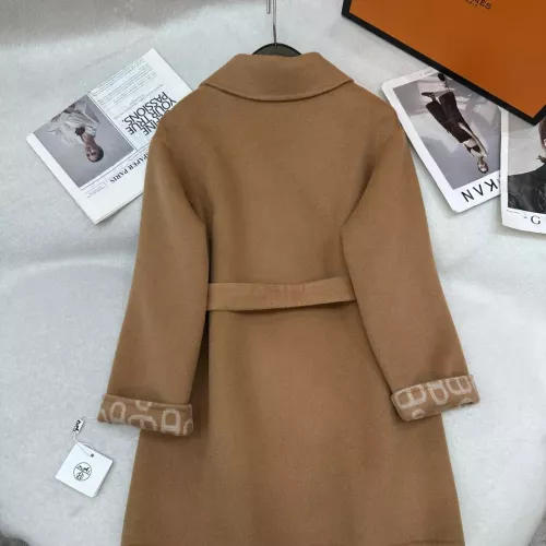 Replica Hermes Coat Long Sleeved For Women #1366337 $297.52 USD for Wholesale