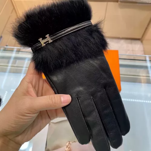Replica Hermes Gloves For Women #1366432 $48.00 USD for Wholesale