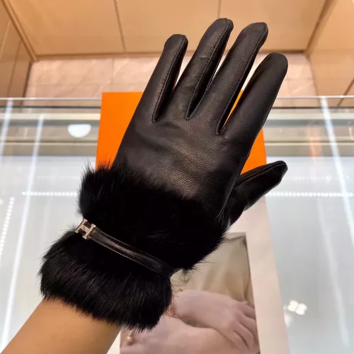 Replica Hermes Gloves For Women #1366432 $48.00 USD for Wholesale