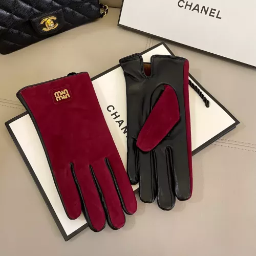 Replica MIU MIU Gloves For Women #1366435 $48.00 USD for Wholesale