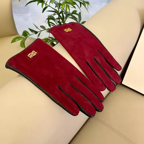 Replica MIU MIU Gloves For Women #1366435 $48.00 USD for Wholesale