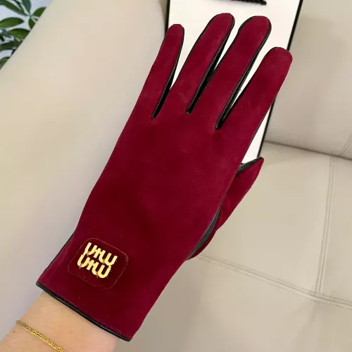 Replica MIU MIU Gloves For Women #1366435 $48.00 USD for Wholesale