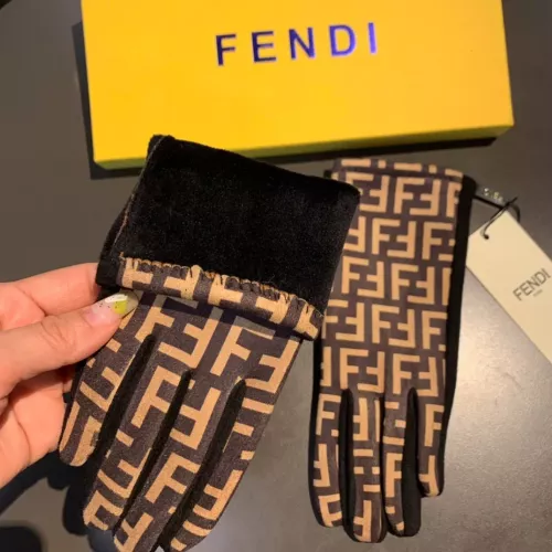 Replica Fendi Gloves #1366445 $32.00 USD for Wholesale