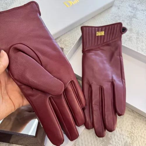 Replica Christian Dior Gloves For Women #1366455 $52.00 USD for Wholesale