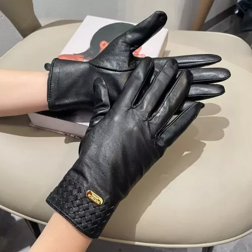 Replica Bottega Veneta BV Gloves For Women #1366457 $56.00 USD for Wholesale