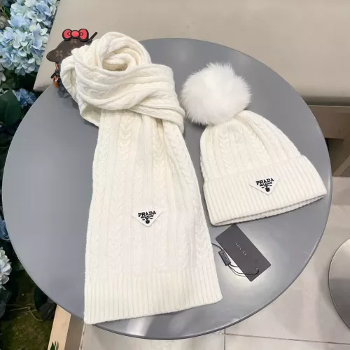 Prada Hat and Scarf Set #1366509 $64.00 USD, Wholesale Replica Prada Hat and Scarf and Glove Set