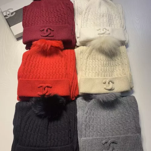 Replica Chanel Hat and Scarf Set #1366534 $68.00 USD for Wholesale