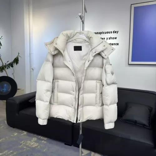 Replica Prada Down Feather Coat Long Sleeved For Unisex #1366581 $225.00 USD for Wholesale