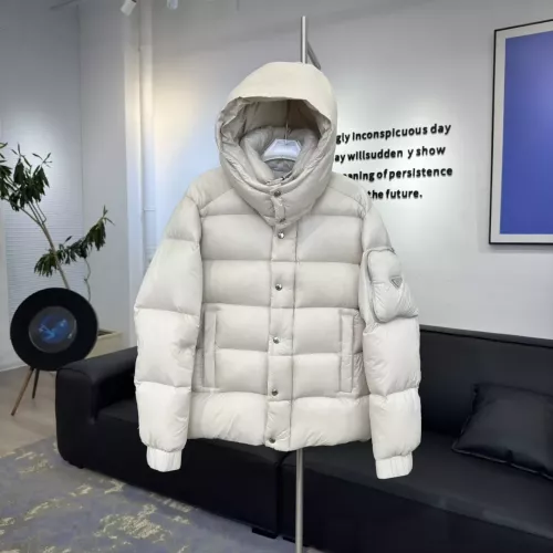 Replica Prada Down Feather Coat Long Sleeved For Unisex #1366581 $225.00 USD for Wholesale