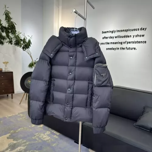 Replica Prada Down Feather Coat Long Sleeved For Unisex #1366582 $225.00 USD for Wholesale