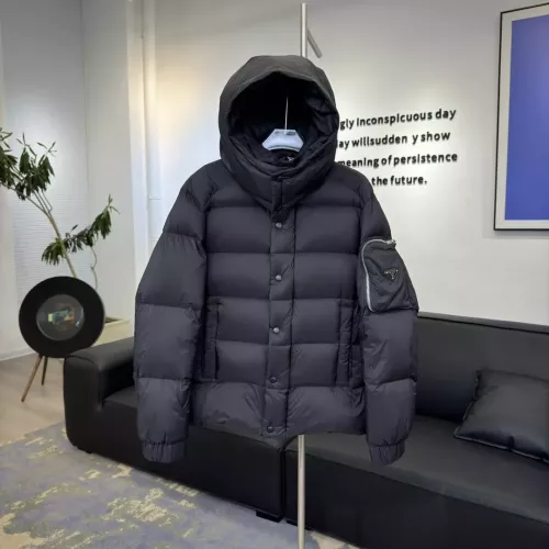 Replica Prada Down Feather Coat Long Sleeved For Unisex #1366582 $225.00 USD for Wholesale