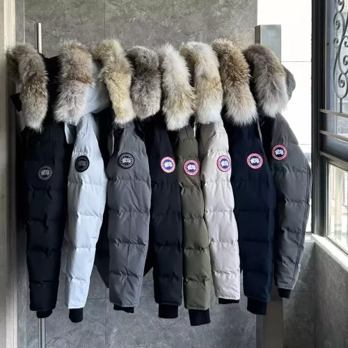 Replica Canada Goose Down Feather Coat Long Sleeved For Men #1366603 $160.00 USD for Wholesale