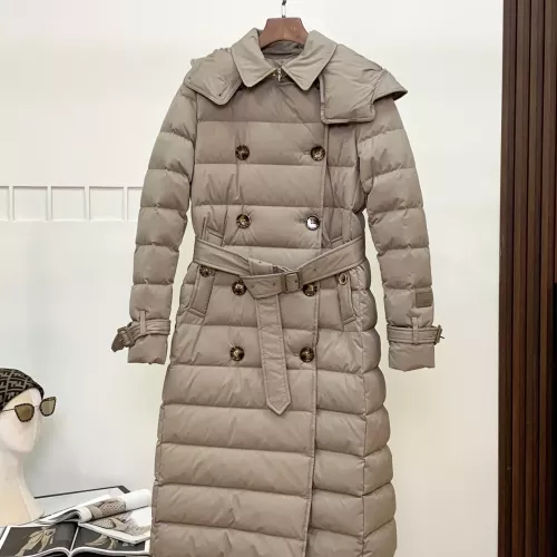 Burberry Down Feather Coat Long Sleeved For Women #1366697 $257.85 USD, Wholesale Replica Burberry Down Feather Coat