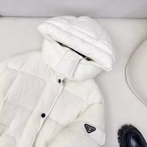 Replica Prada Down Feather Coat Long Sleeved For Women #1366765 $257.85 USD for Wholesale