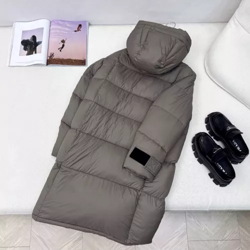 Replica Prada Down Feather Coat Long Sleeved For Women #1366766 $257.85 USD for Wholesale