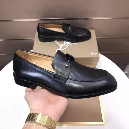 Replica Christian Louboutin Leather Shoes For Men #1367035 $112.00 USD for Wholesale