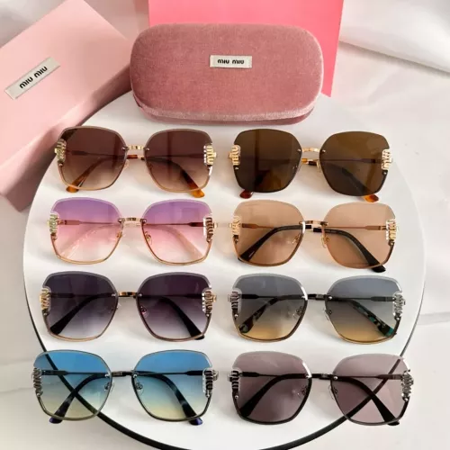 Replica MIU MIU AAA Quality Sunglasses #1367078 $60.00 USD for Wholesale