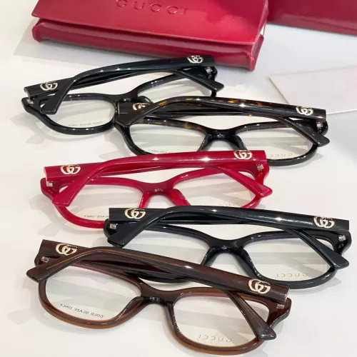 Replica Gucci Fashion Goggles In Gold #1367132 $45.00 USD for Wholesale